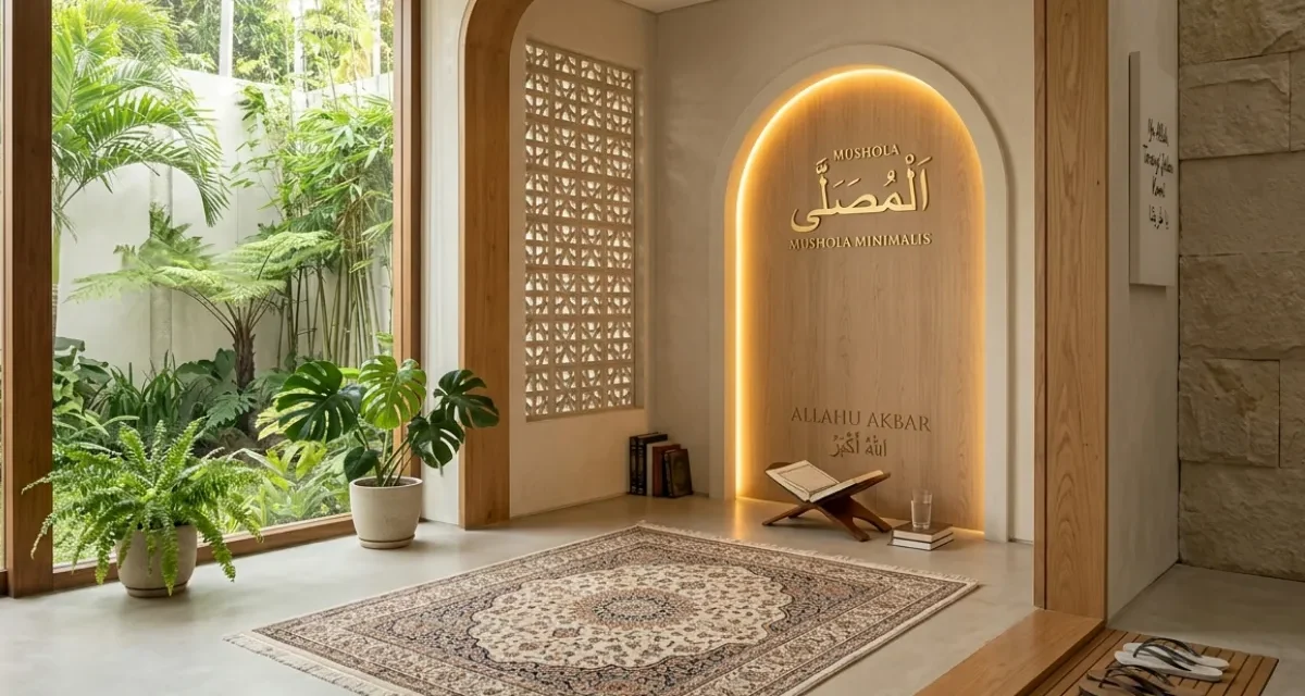 Desain Mushola Minimalis Yang Membuat Ibadah Khusyuk