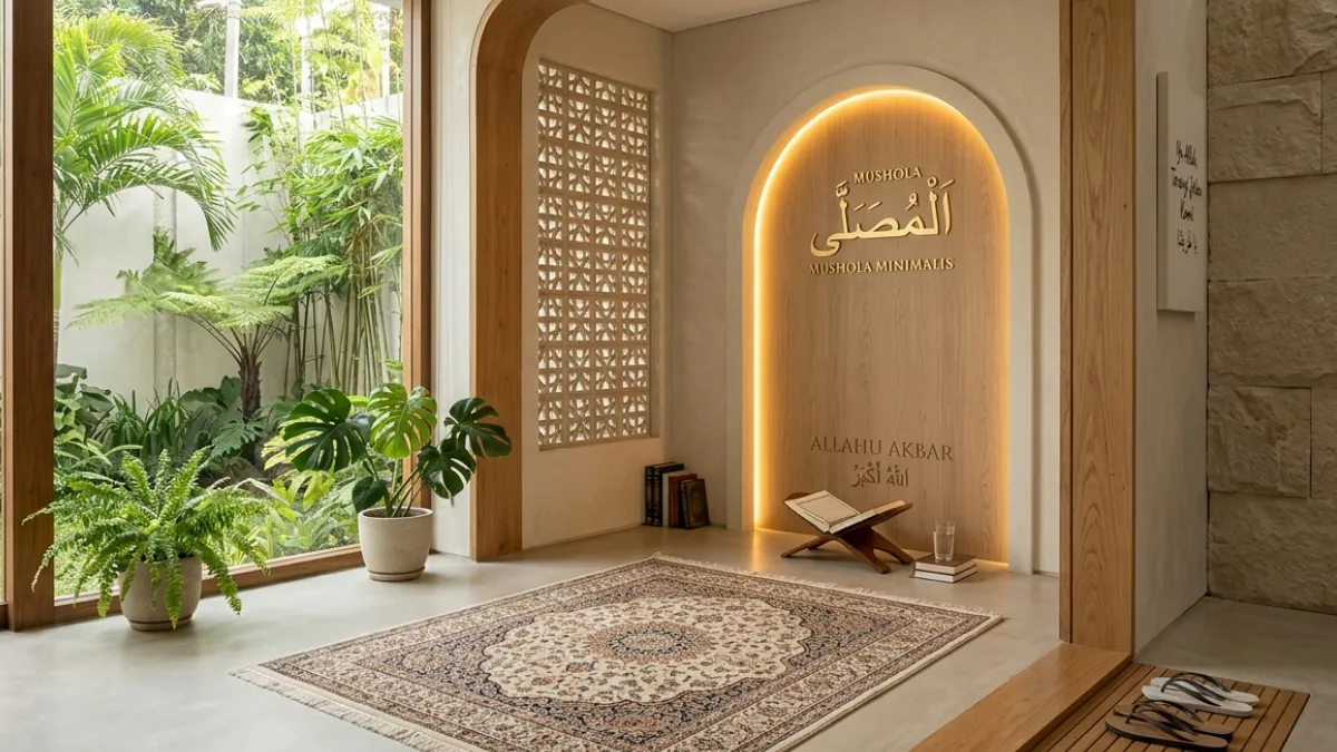 Desain Mushola Minimalis Yang Membuat Ibadah Khusyuk