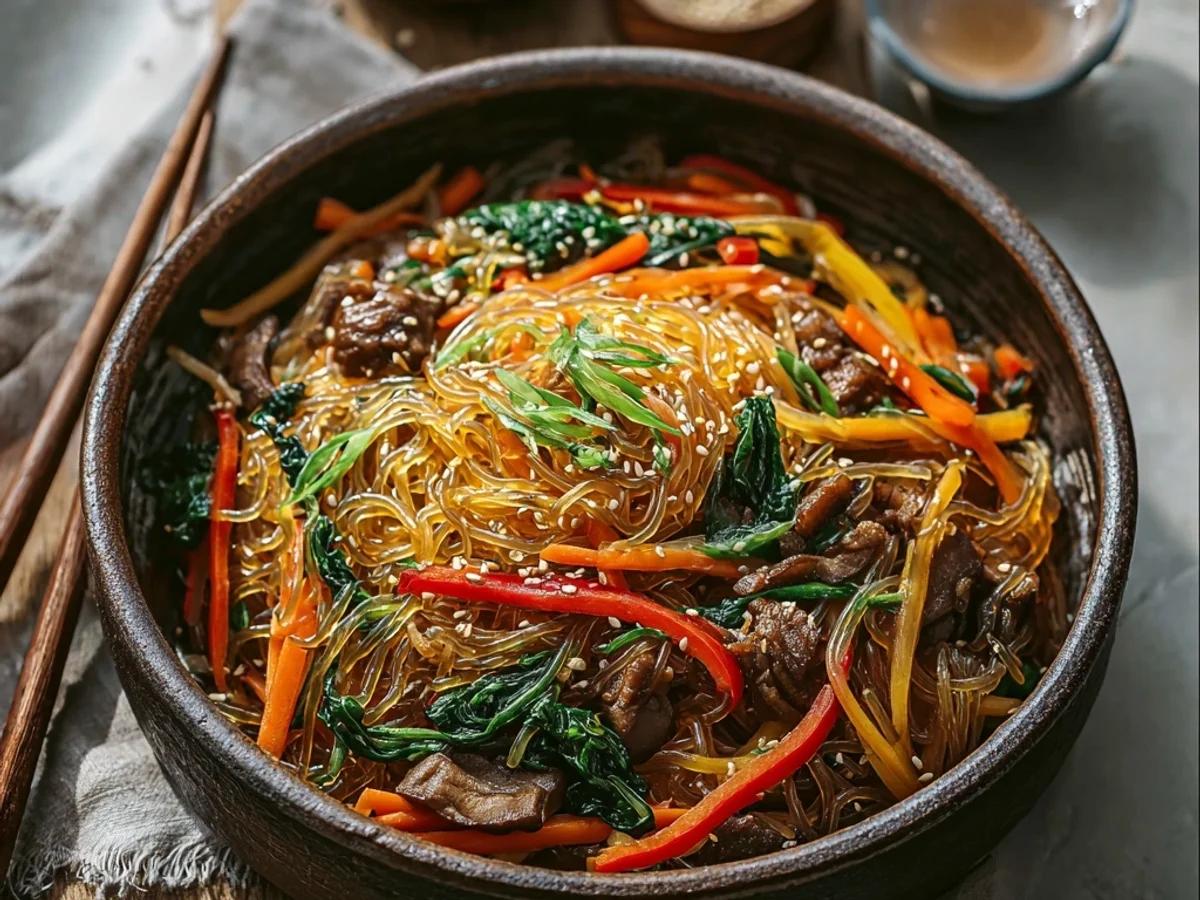 Kuliner Japchae: Mi Kaca Korea Dengan Cita Rasa Gurih & Lezat